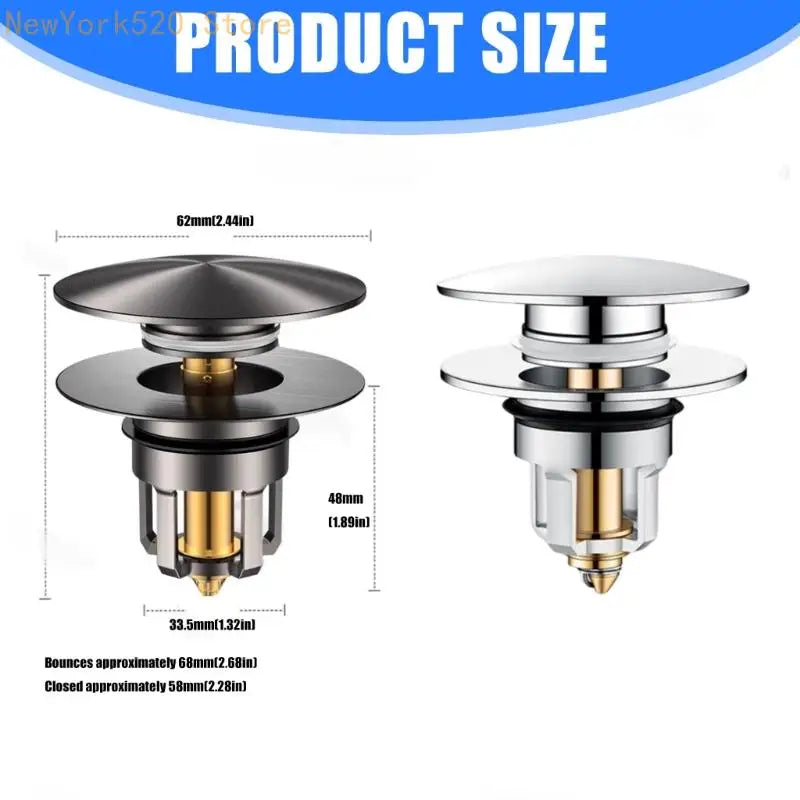 Copper Kitchen Sink Drain Strainer – Bounce Core Stopper