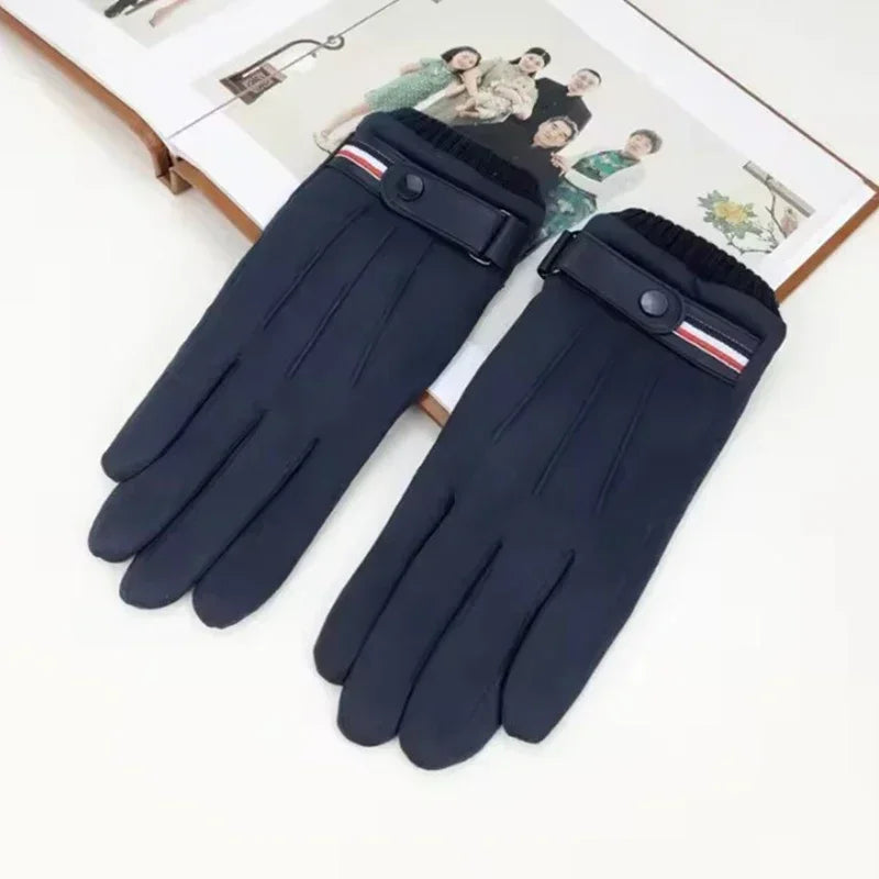 Men's Touchscreen Winter Gloves – Military Suede Ski Driving