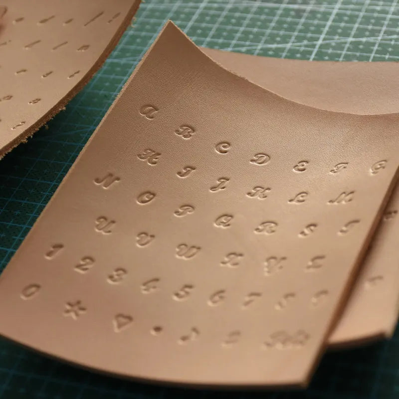 Transparent Letter Punch Steel Stamp – DIY Leather Crafting Tool