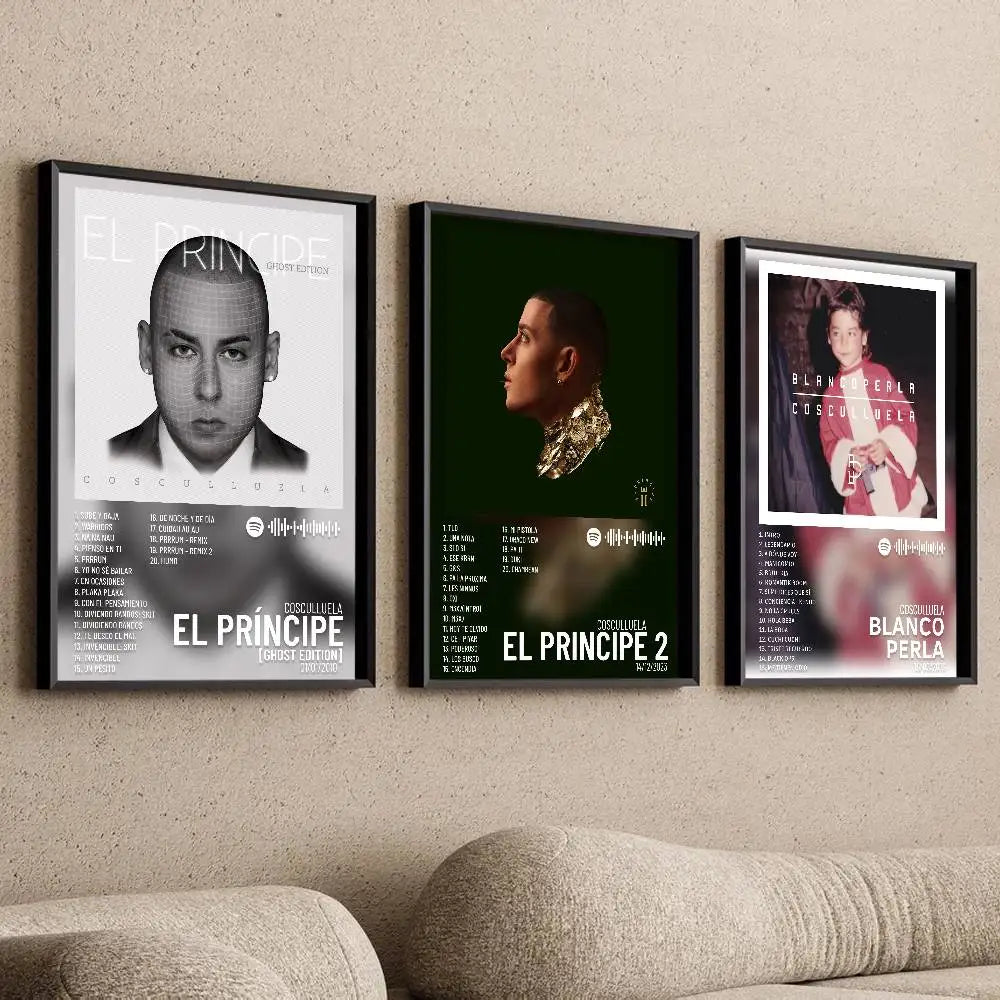 Cosculluela Art Poster Self-Adhesive Waterproof Wall Sticker