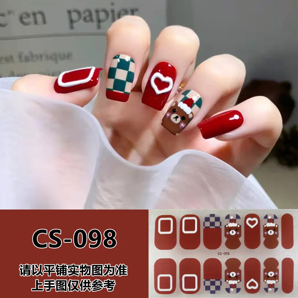 Semi Cured Gel Nail Stickers – Waterproof Self-Adhesive Decals