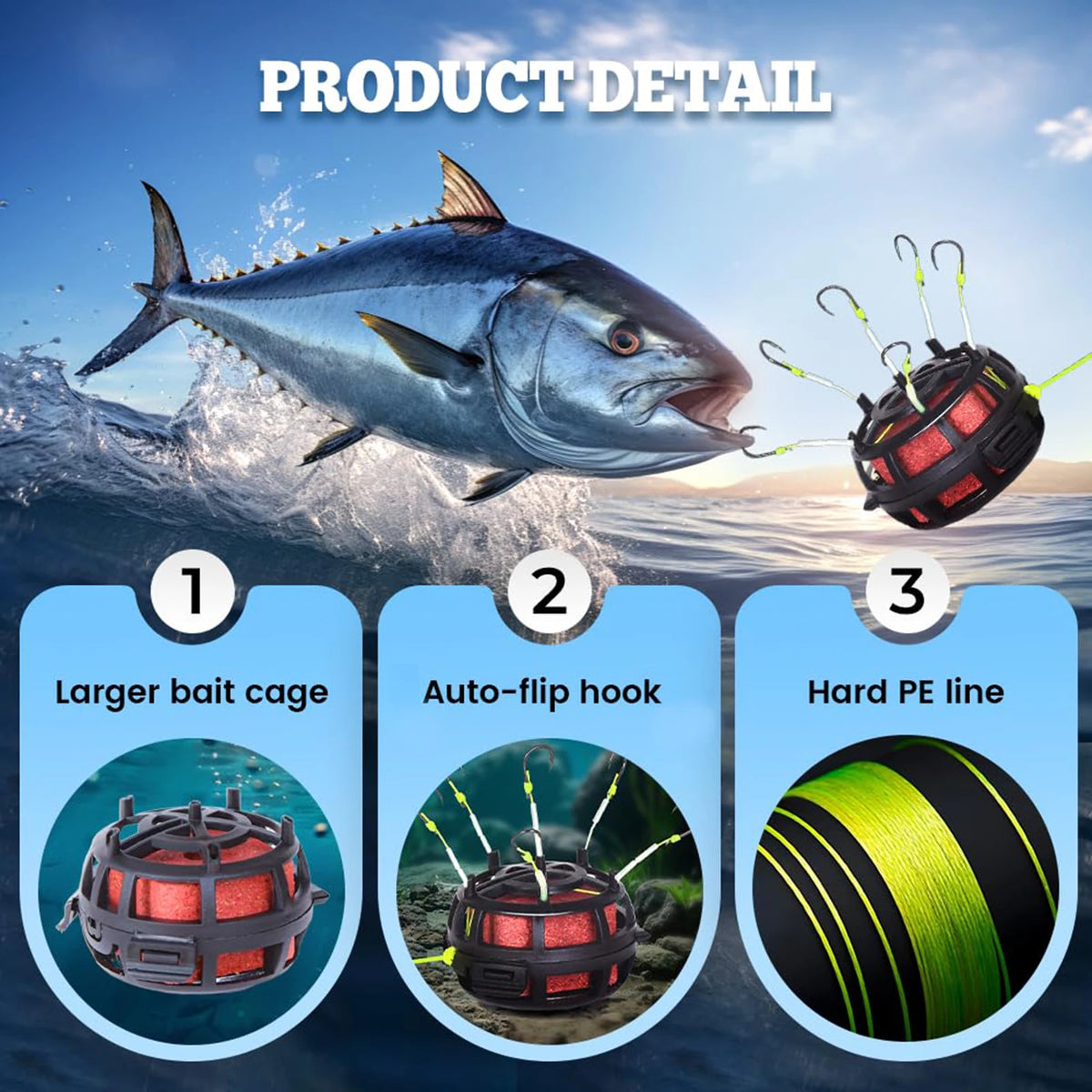360° Upside-Down Bait Cage Hook | Freshwater & Saltwater