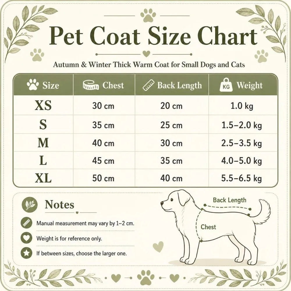 Padded Windproof Dog Vest Coat – Winter Jacket for Puppies