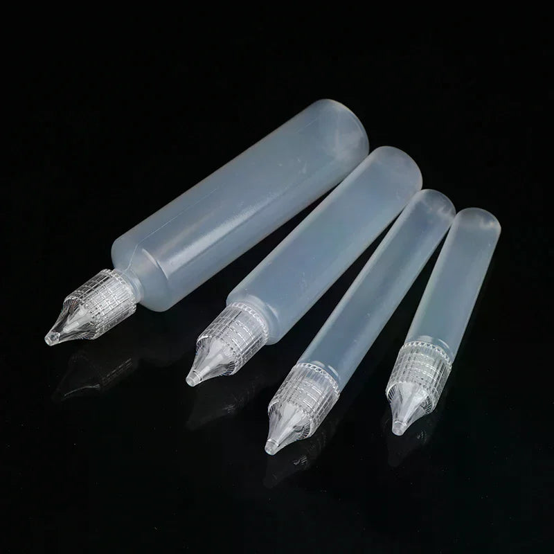 5-Pack Refillable Dropper Bottles 10–50ml Pen Shape Precision Tip