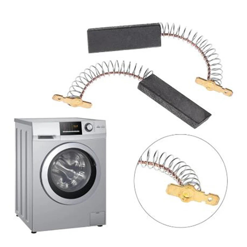 Washing Machine Motor Carbon Brushes 36x12.5x5mm Replacement