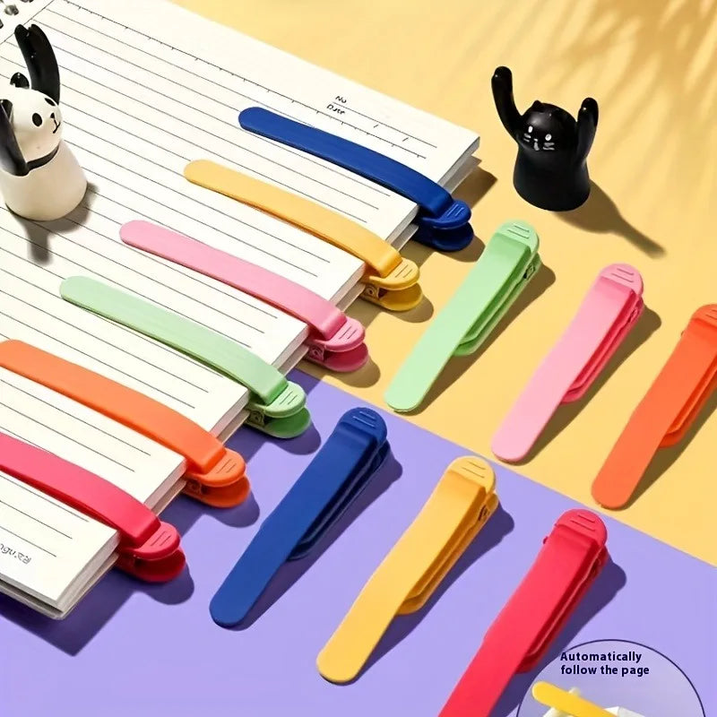 3-Pack Silicone Bookmark Pen Holders – Auto Page Marker