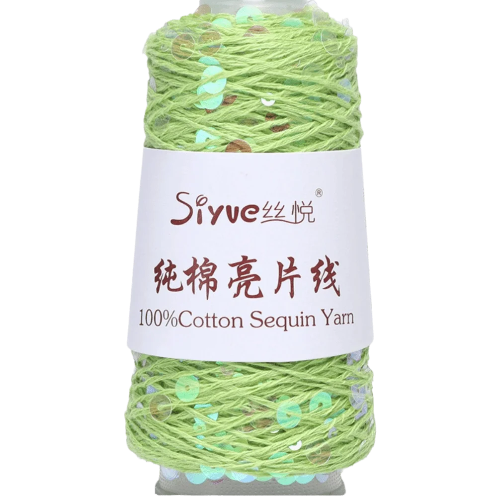 Sequin Glitter Hand Knitting Yarn – Polyester Bead Craft Thread