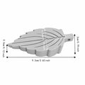 2-Pack Heavy Duty TPR Leaf Shape Door Stoppers – No Tools