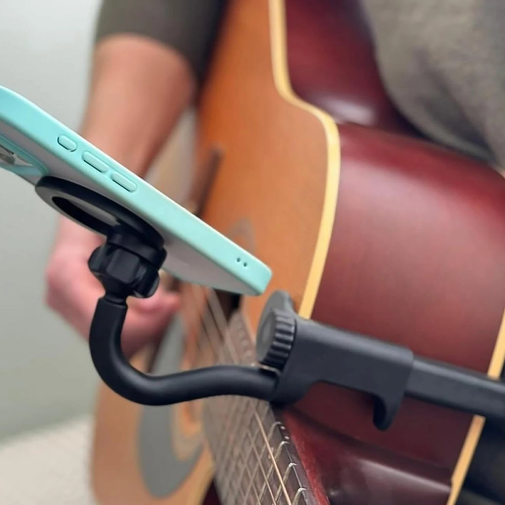 Magnetic Guitar & Ukulele Phone Holder | Adjustable Mount