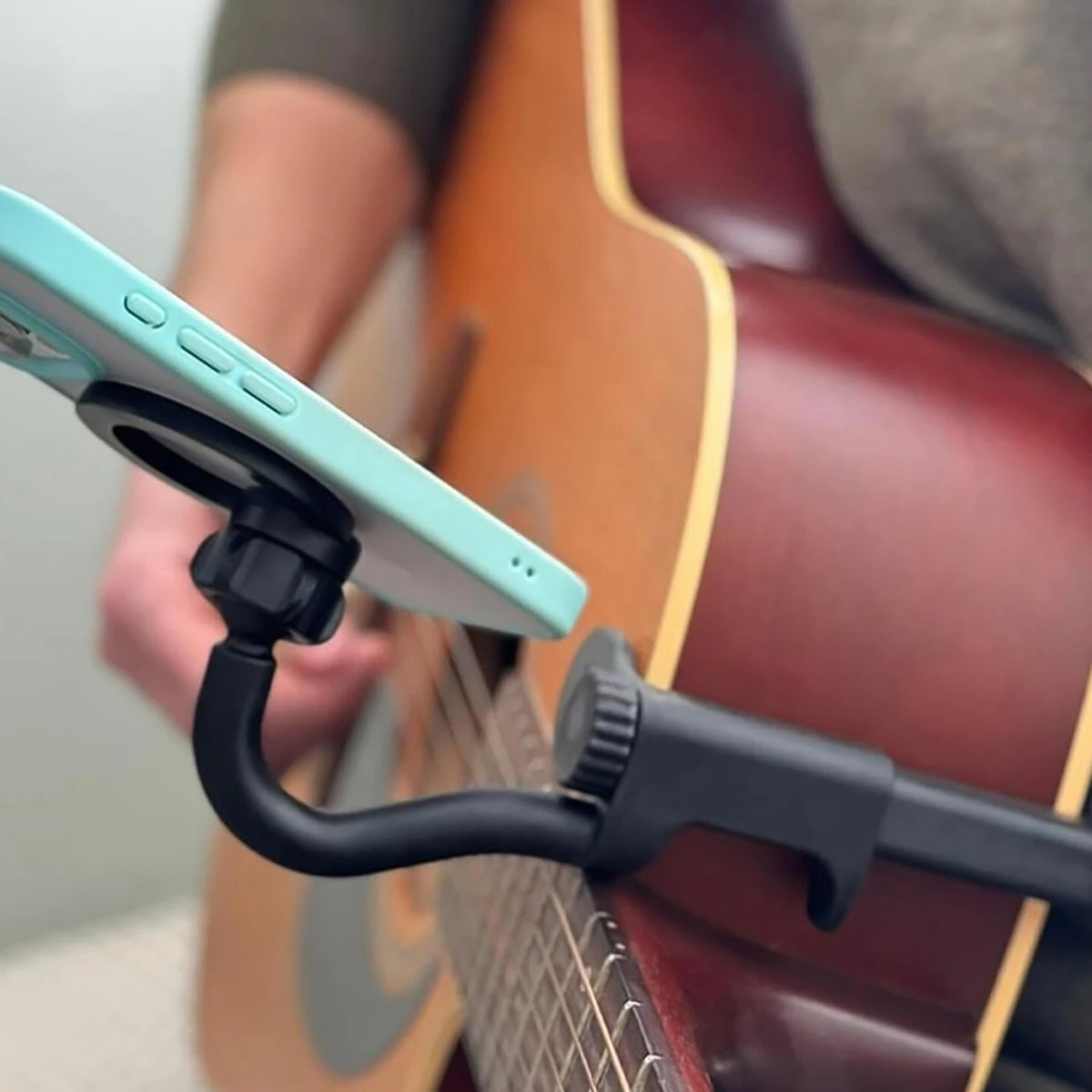 Magnetic Guitar & Ukulele Phone Holder | Adjustable Mount