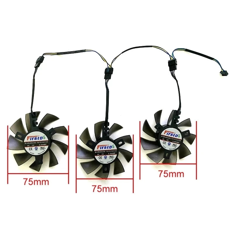 GPU Cooling Fan FD8015H12S FD7010H12S for AMD Radeon VII