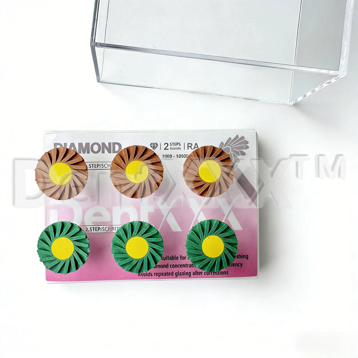 6-Piece Rubber Diamond Polishing Wheel Set – 2.35mm Shank