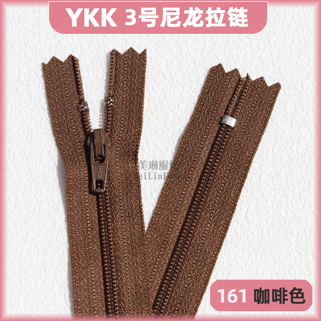 YKK3 Nylon Invisible Zippers 18cm – 30/50/100 Pack