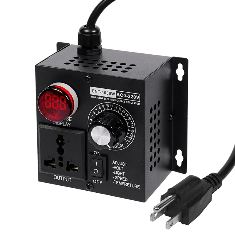 AC Motor Speed Controller 120V SCR Variable Fan Speed Regulator