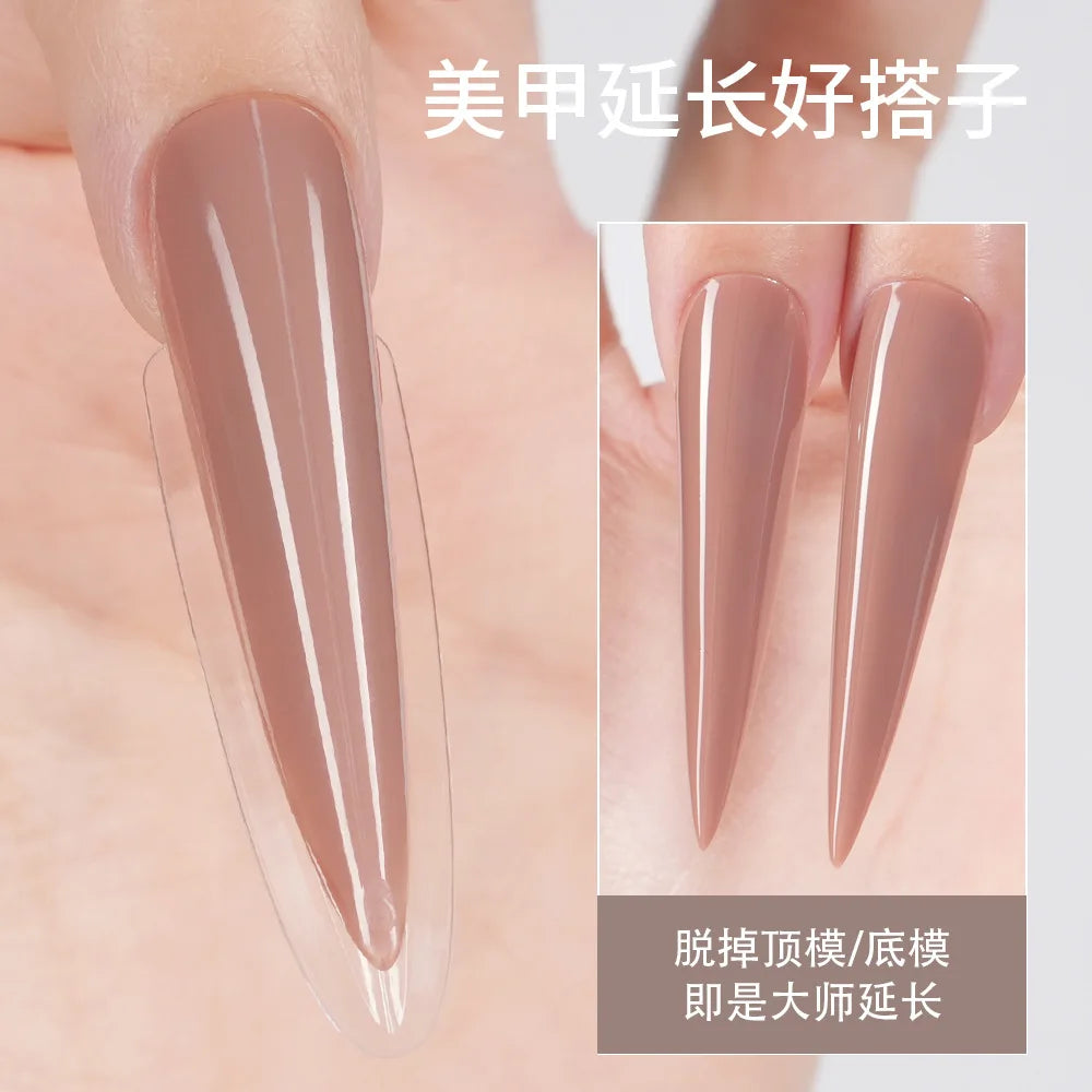 240Pcs Dual Form Nail Extension Molds – Clear UV Gel Tips