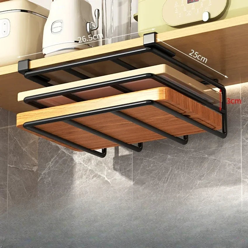 Under Cabinet Hanging Shelf – No-Drill Kitchen Organizer
