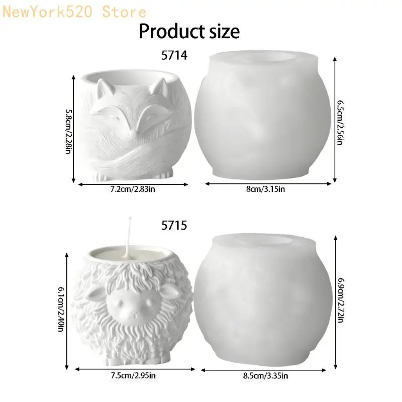 Animal Silicone Resin Mold for Gypsum Plaster & Cup Casting