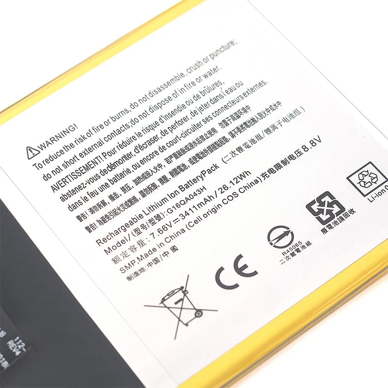 SUOZHAN Battery for Microsoft Surface Go 1824 G16QA043H 3411mAh