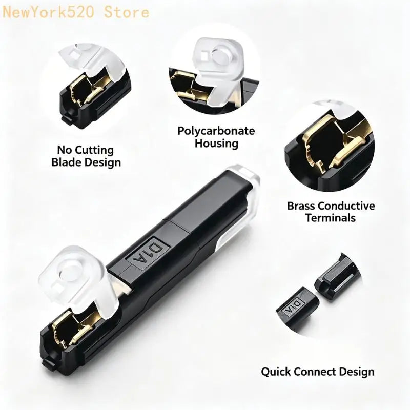 1-Way Pluggable LED Wire Connector Crimp Terminal – 10 Pairs