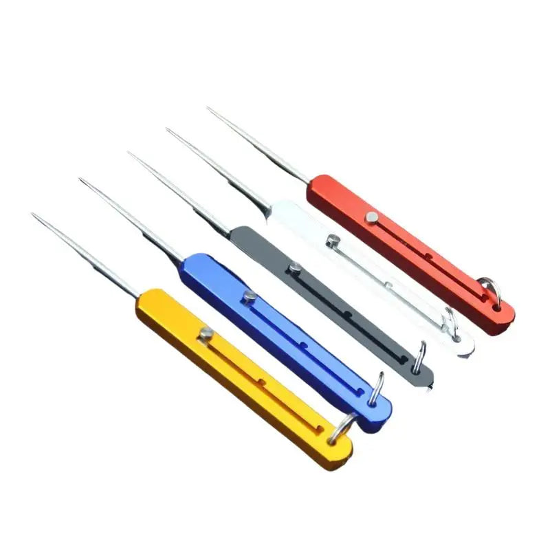 Reusable Retractable Metal Toothpick with Keychain | 3-Gear