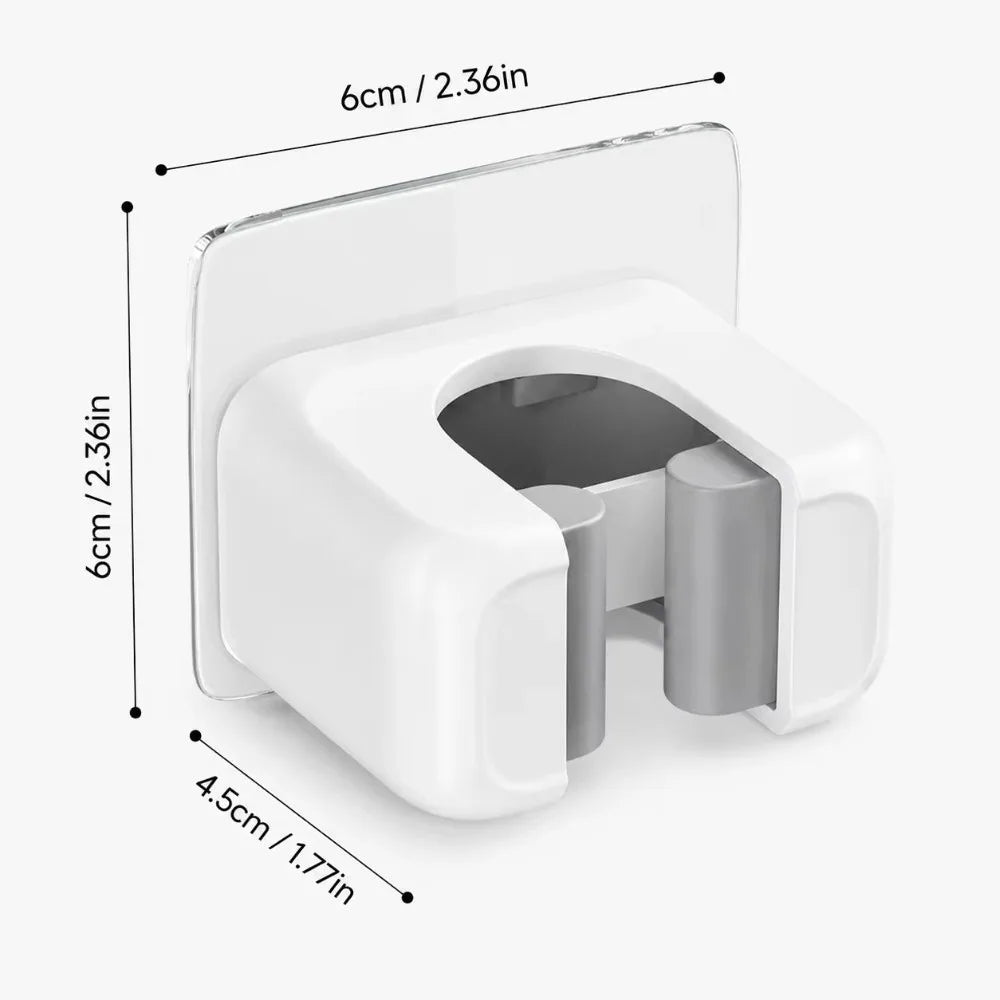 No-Drill Wall Mount Mop & Broom Holder Hook – Strong Adhesive