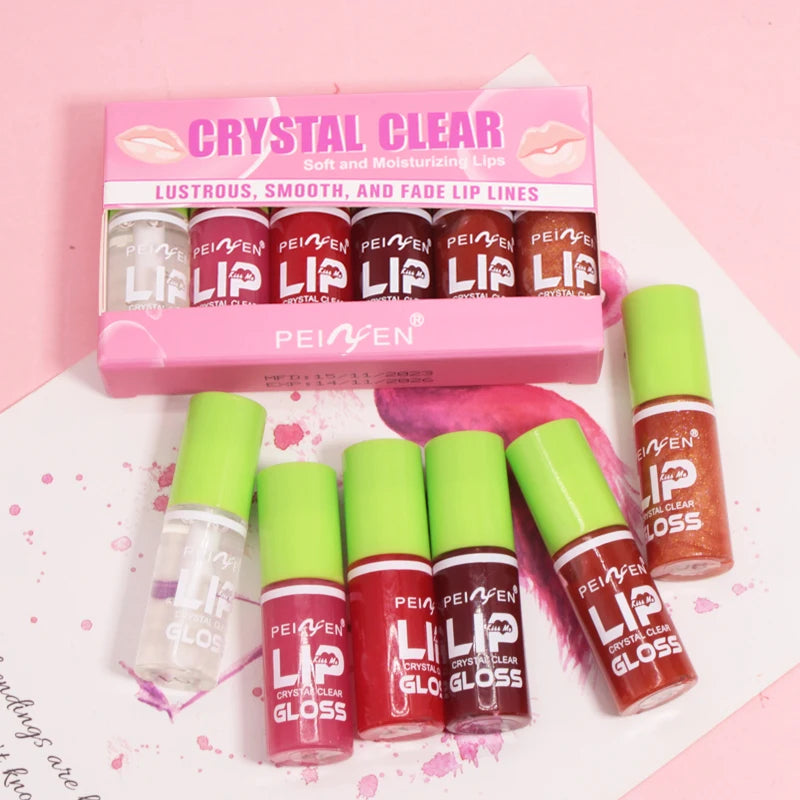 OREADEX 6-Pc Hydrating Lip Gloss Set – Moisturizing Lip Oil