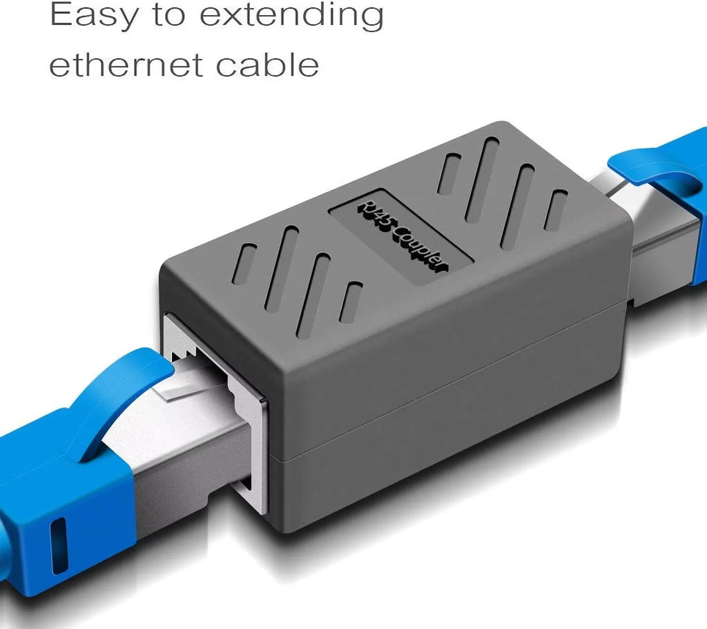 RJ45 Ethernet Coupler Cat5 Cat6 Cat6a Female to Female Extender