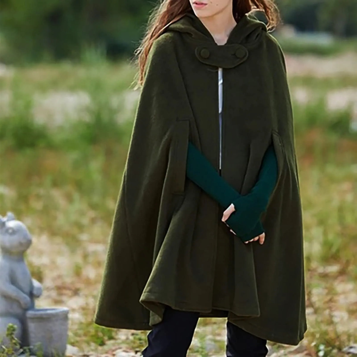 Women's Medieval Hooded Cloak Cape – Gothic Viking Cosplay