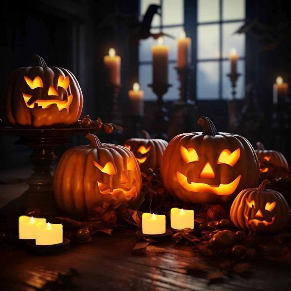 LED Flameless Tea Lights with Remote – Flickering Battery Candles