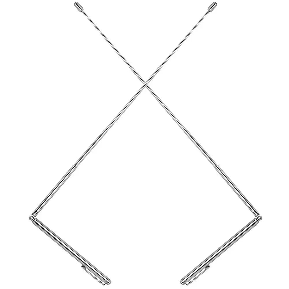 Brass Alloy Retractable Dowsing Rod – Portable L-Rod