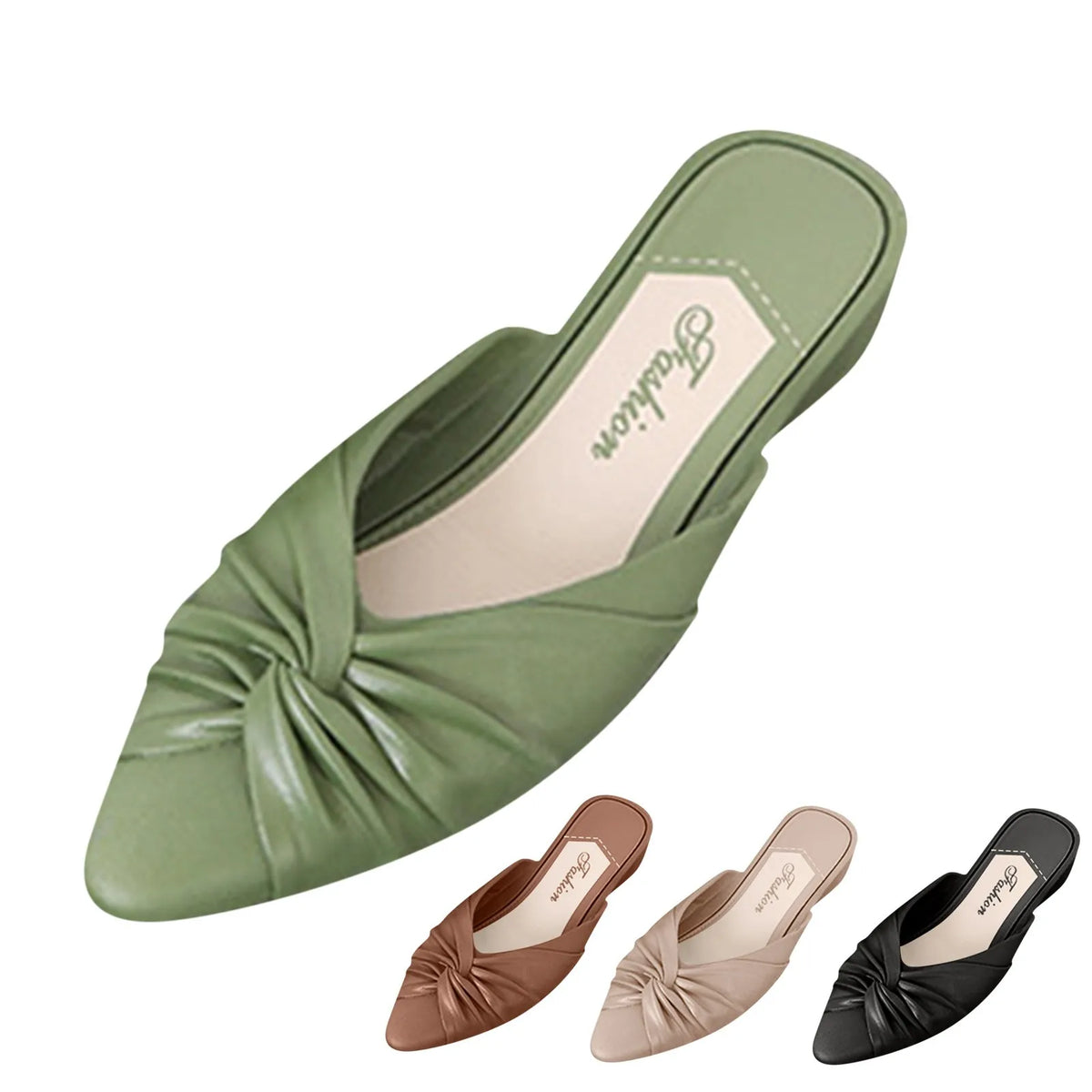 Women's Pointed Toe High Heel Slippers – Korean Style 2025