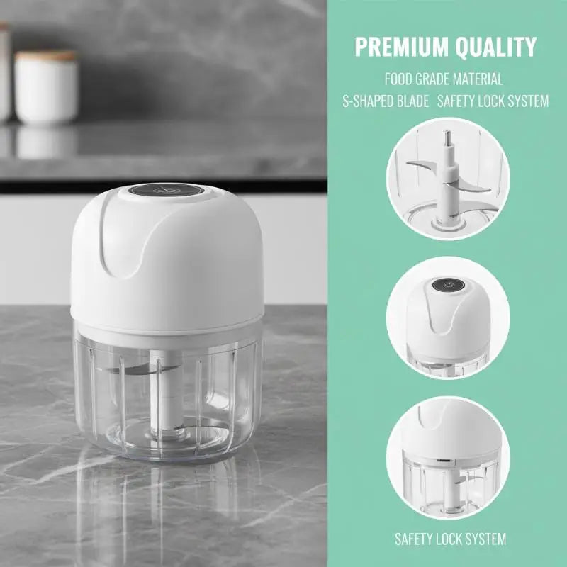 Portable Wireless Baby Food Processor & Meat Mincer 250ml