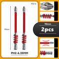 Magnetic Spring Screwdriver Bits PH2 1/4" Hex 60/90/110mm