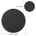 Round Woven Placemats Set of 6 – 34cm Heat Resistant PP Mats