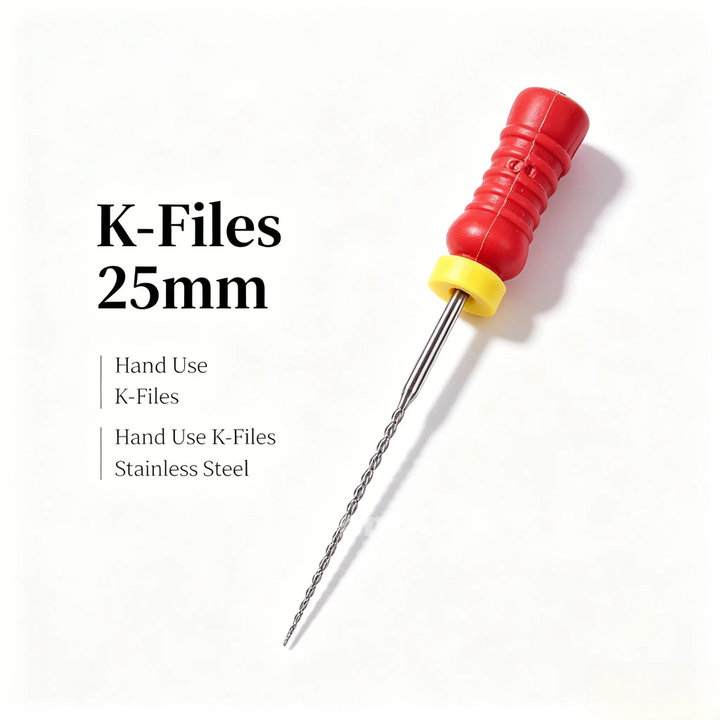 6-Piece Stainless Steel 25mm Precision Hand File Set