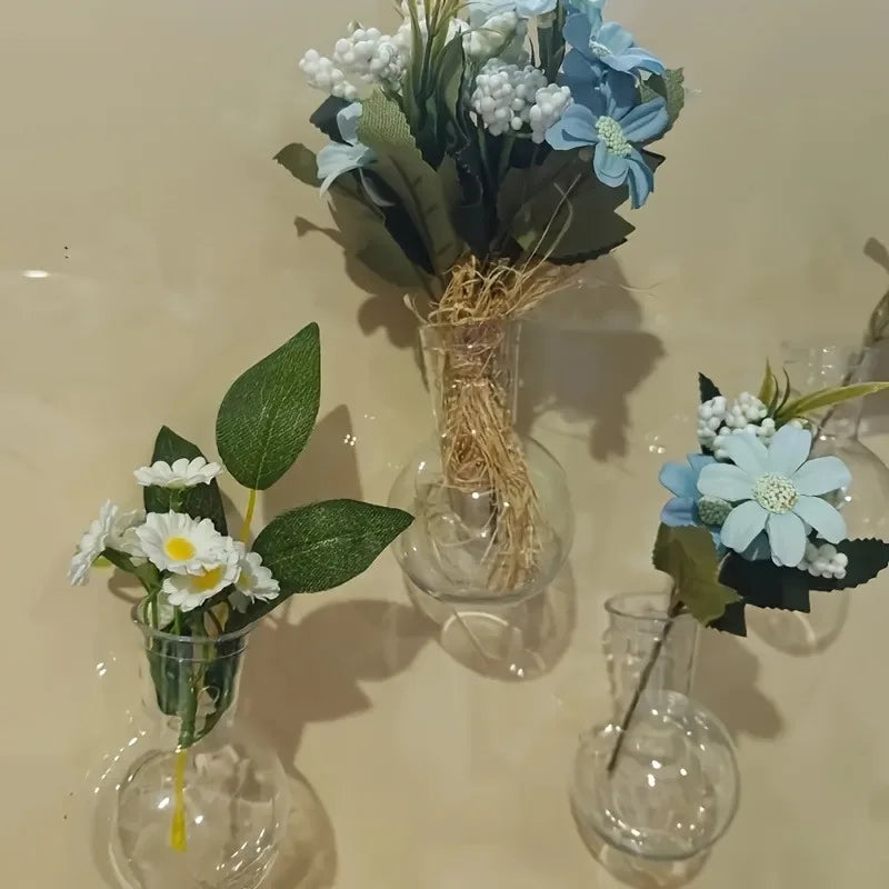4-Pack Window Suction Cup Plant Propagation Station Vases