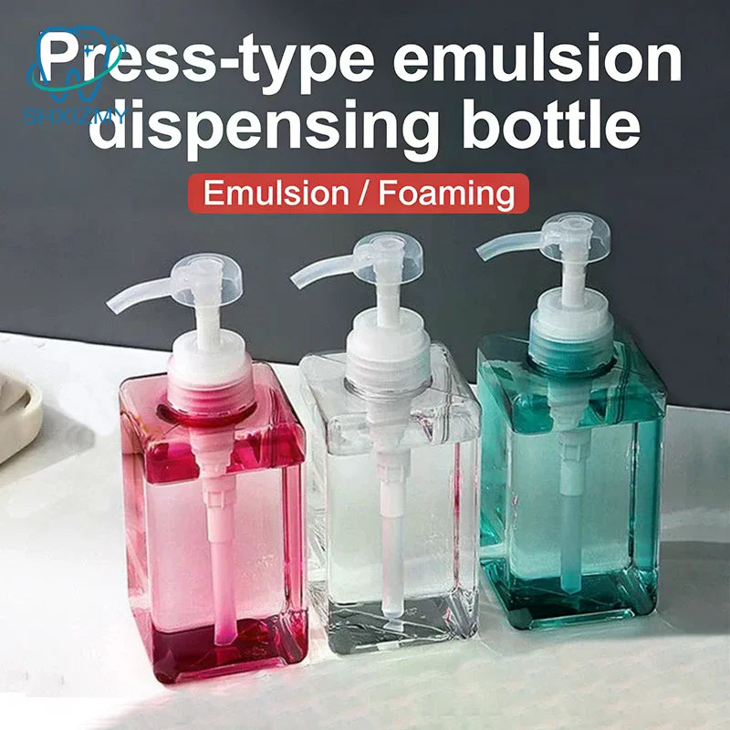 Square Pump Soap Dispenser – Lotion, Shampoo & Shower Gel Bottle