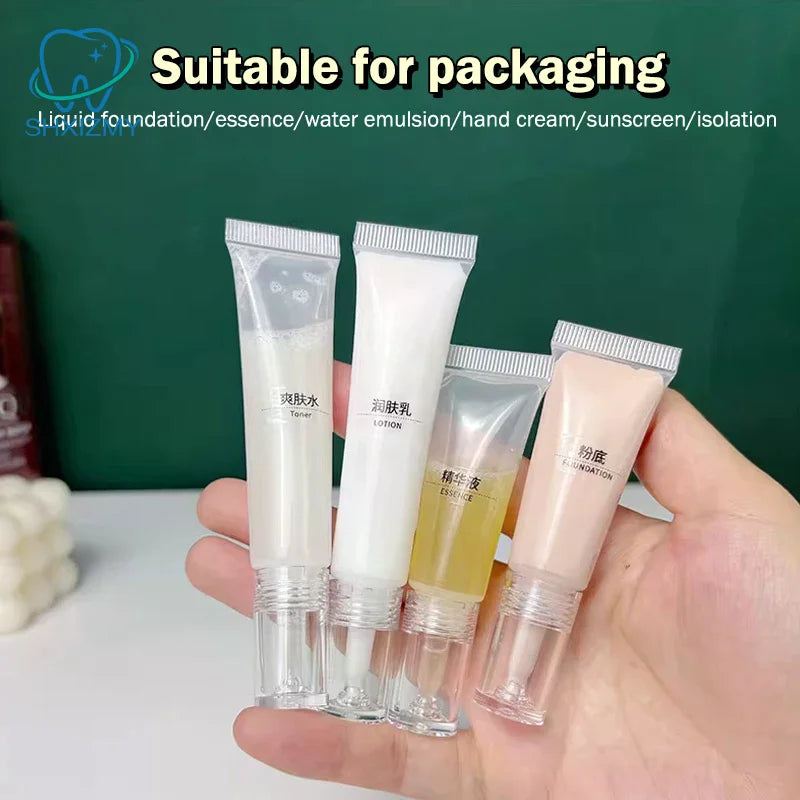 2-Pack Refillable Cosmetic Dropper Tubes 10ml 15ml Travel Size