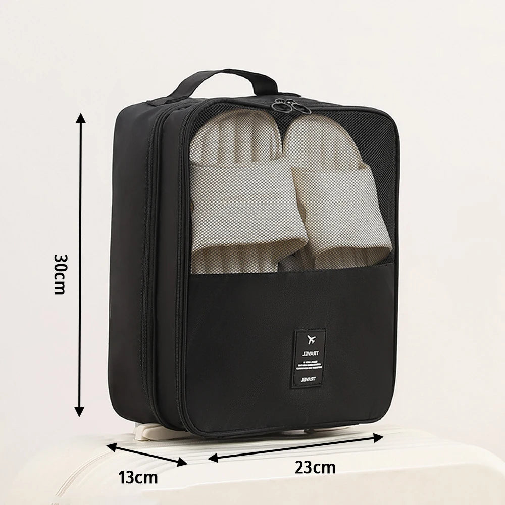 Portable Travel Shoe Bag – 3-Pair Multi-Use Organizer