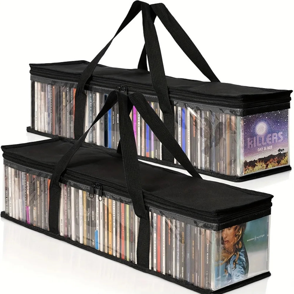 Large Transparent Dustproof Zippered Storage Bag – Stackable PVC