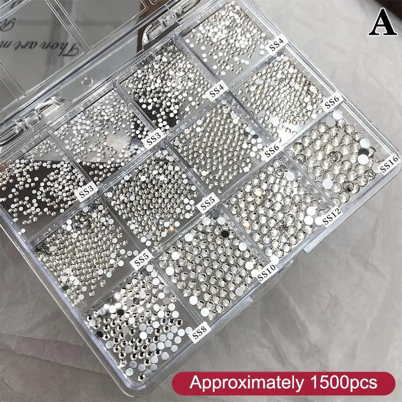3D Nail Art Rhinestones – Heart & Butterfly Flatback Crystals