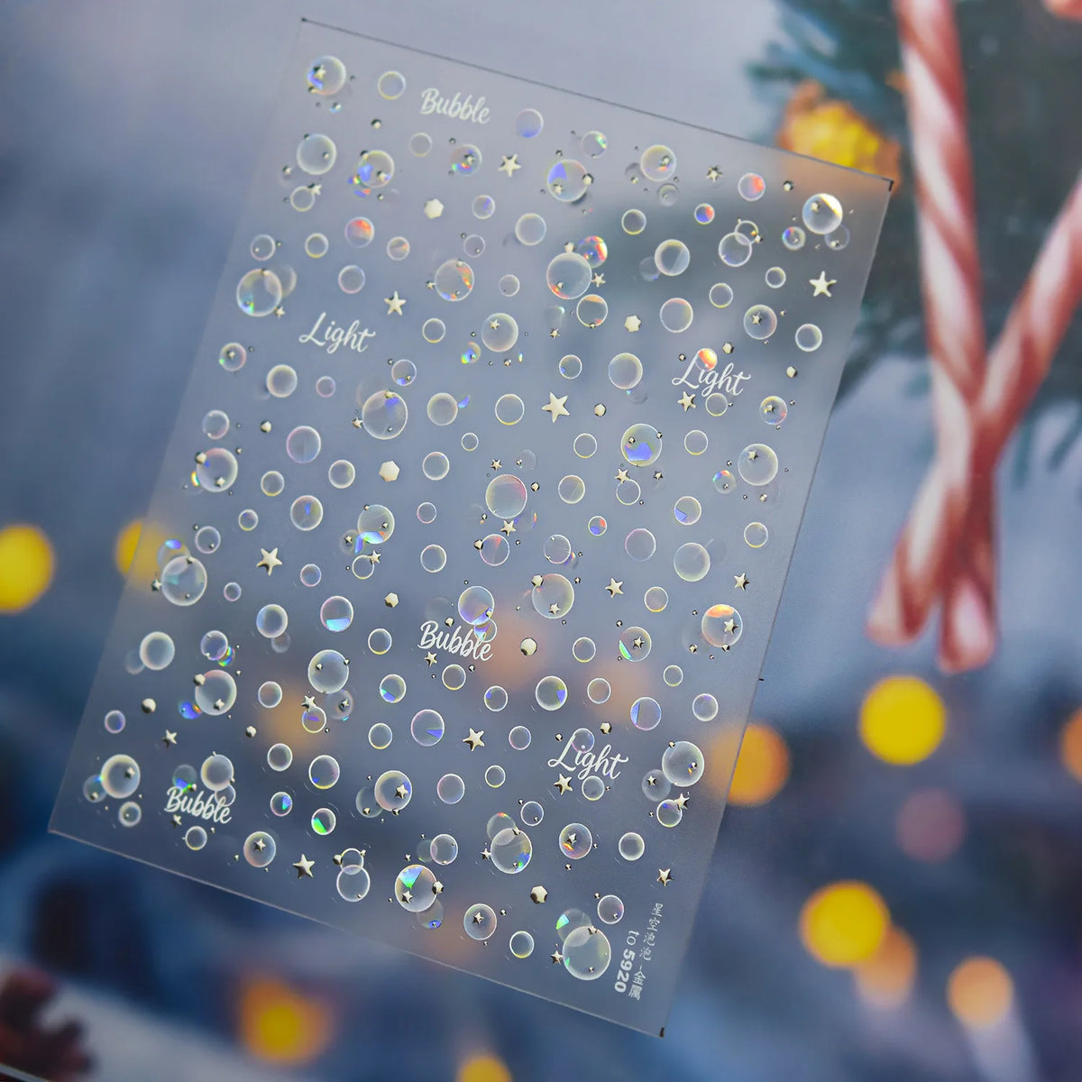 5D Bubble Nail Art Stickers – Shell Light DIY Manicure Decals