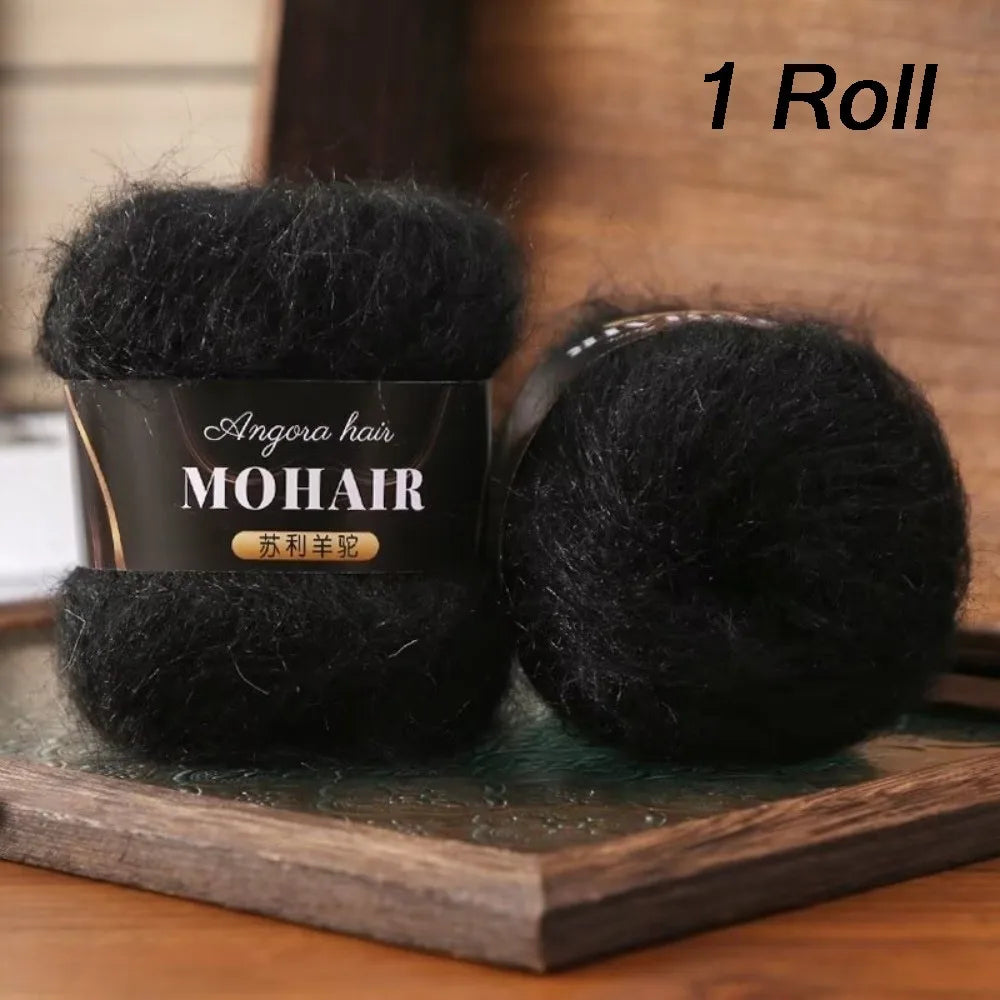 Soft Fluffy Alpaca Mohair Yarn – Knitting & Crochet