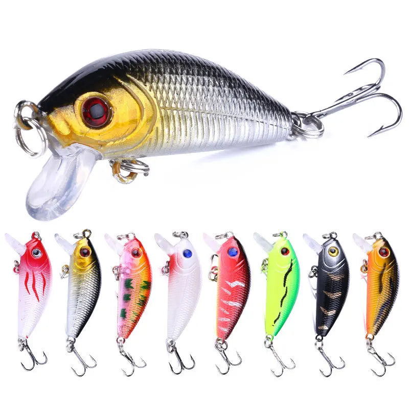 Biomimetic Minnow Fishing Lures 5cm Hard Bait 3/5/8 Pcs Set