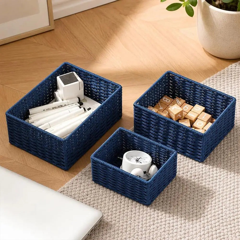 Handmade Woven Storage Basket – Large Capacity Organizer