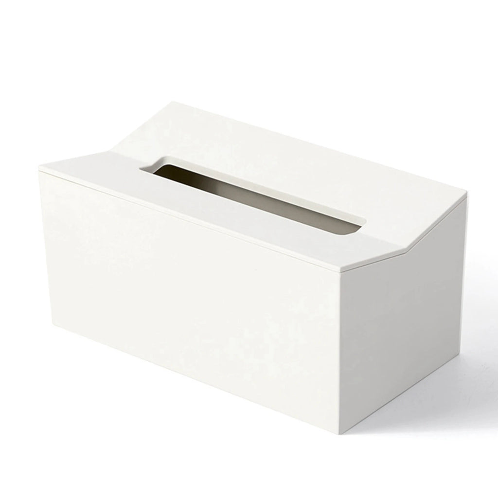 Wall-Mount Tissue Box Cover Napkin Holder White – 4-Pack