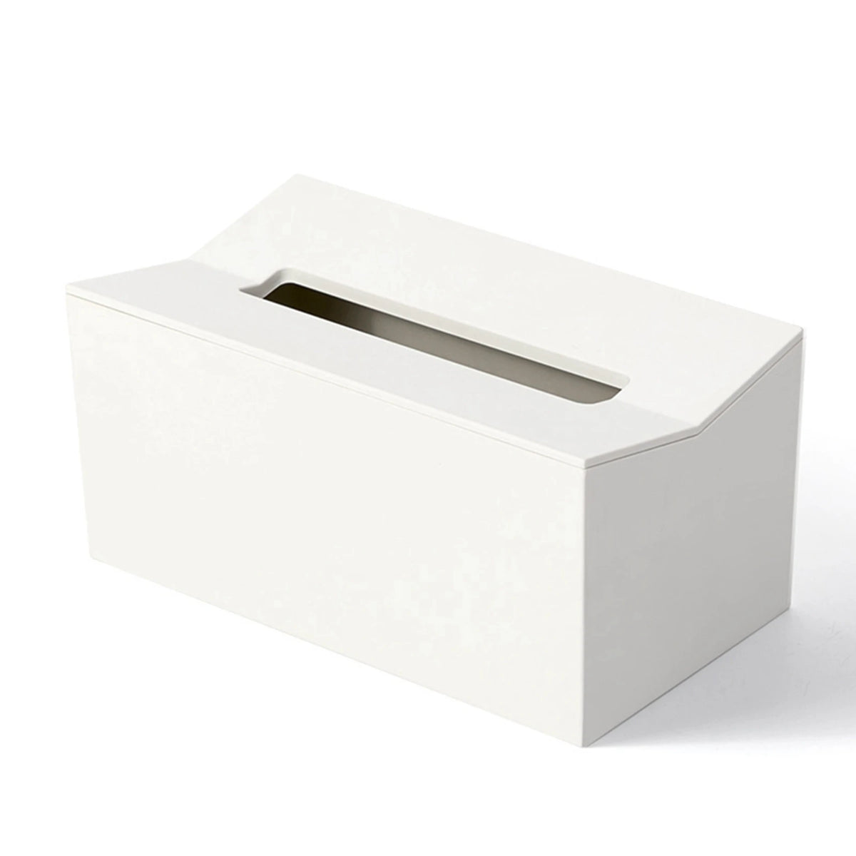 Wall-Mount Tissue Box Cover Napkin Holder White – 4-Pack