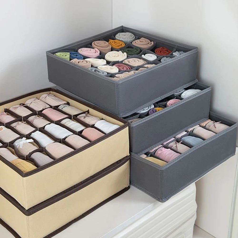 Foldable Underwear Organizer Box – Bra & Socks Drawer Storage