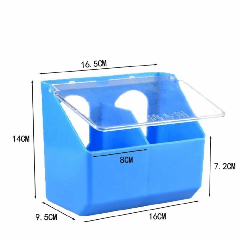 2-Port Large Capacity Outdoor Bird Feeder – Weatherproof PVC