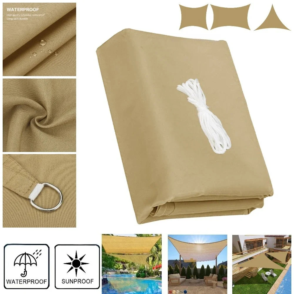 Waterproof Sun Shade Sail UV Block Canopy – 10 Sizes